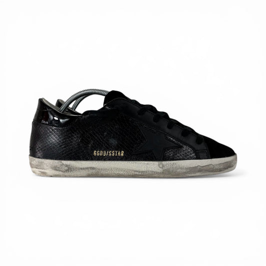 Golden goose Superstar nero a squame 39
