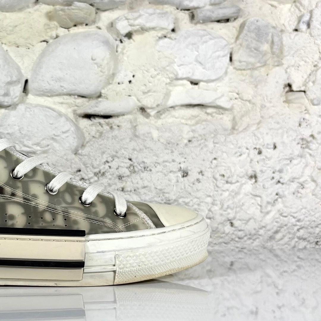 Dior b23 high top oblique, bianche e nere 43
