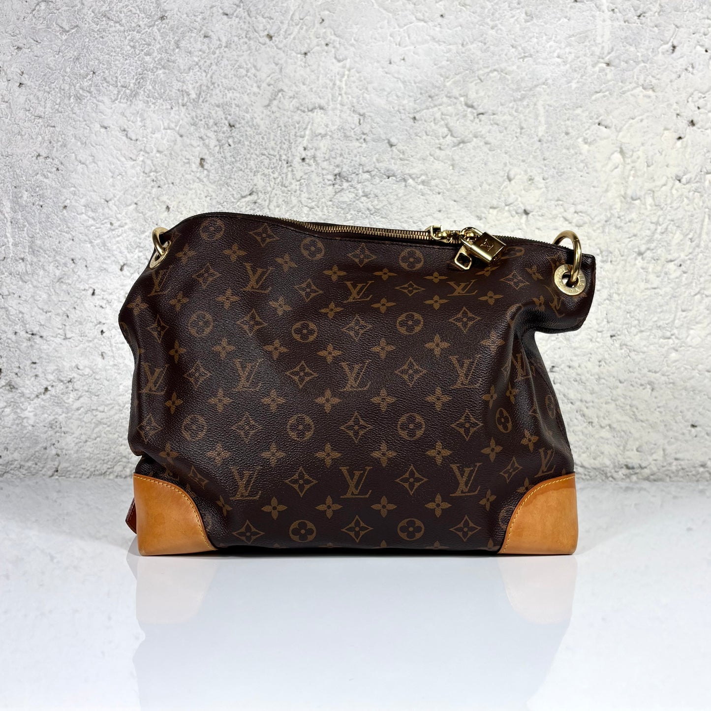 Louis Vuitton Berri MM monogram marrone e rifiniture in vacchetta