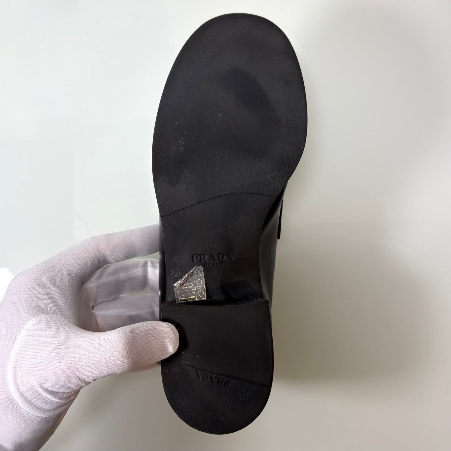 Mocassini Prada chocolate nero 36