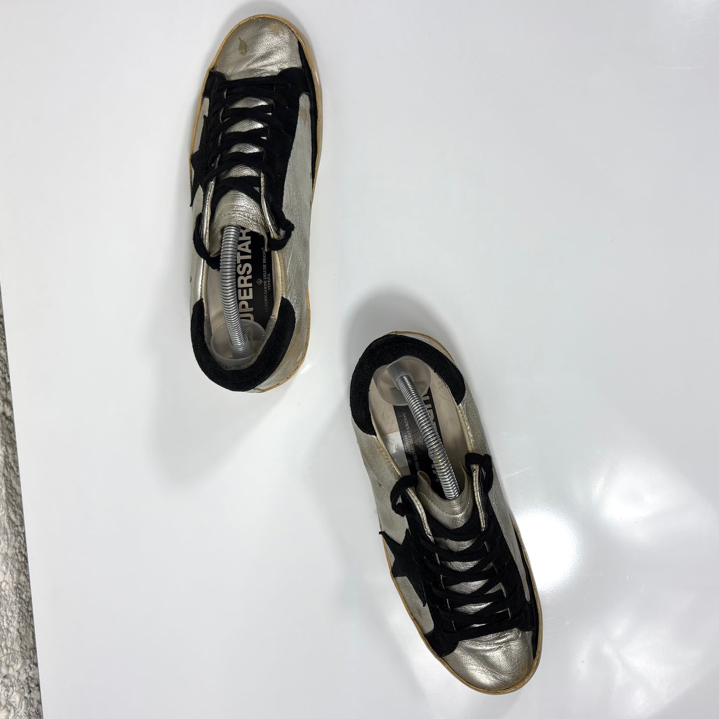 Golden goose Superstar argento e nero 38