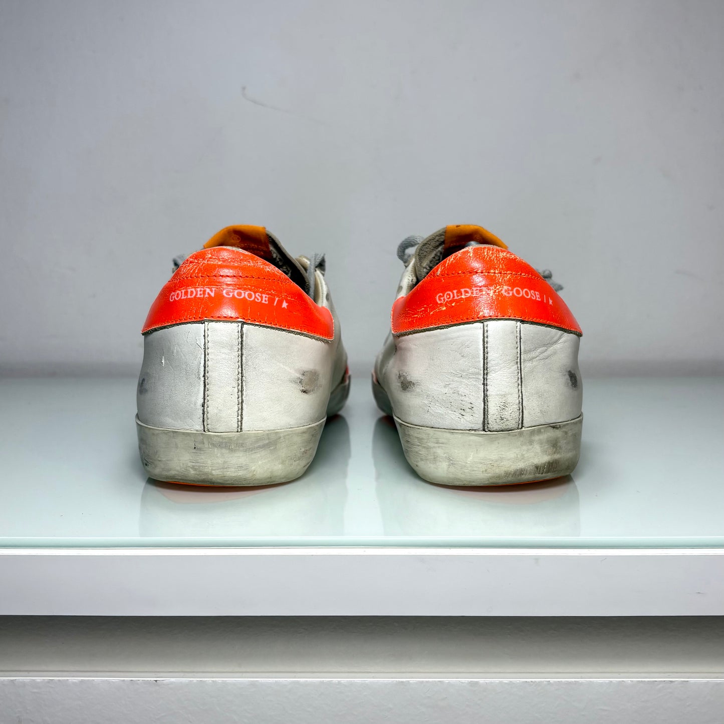 Golden goose Superstar bianco e arancio 45