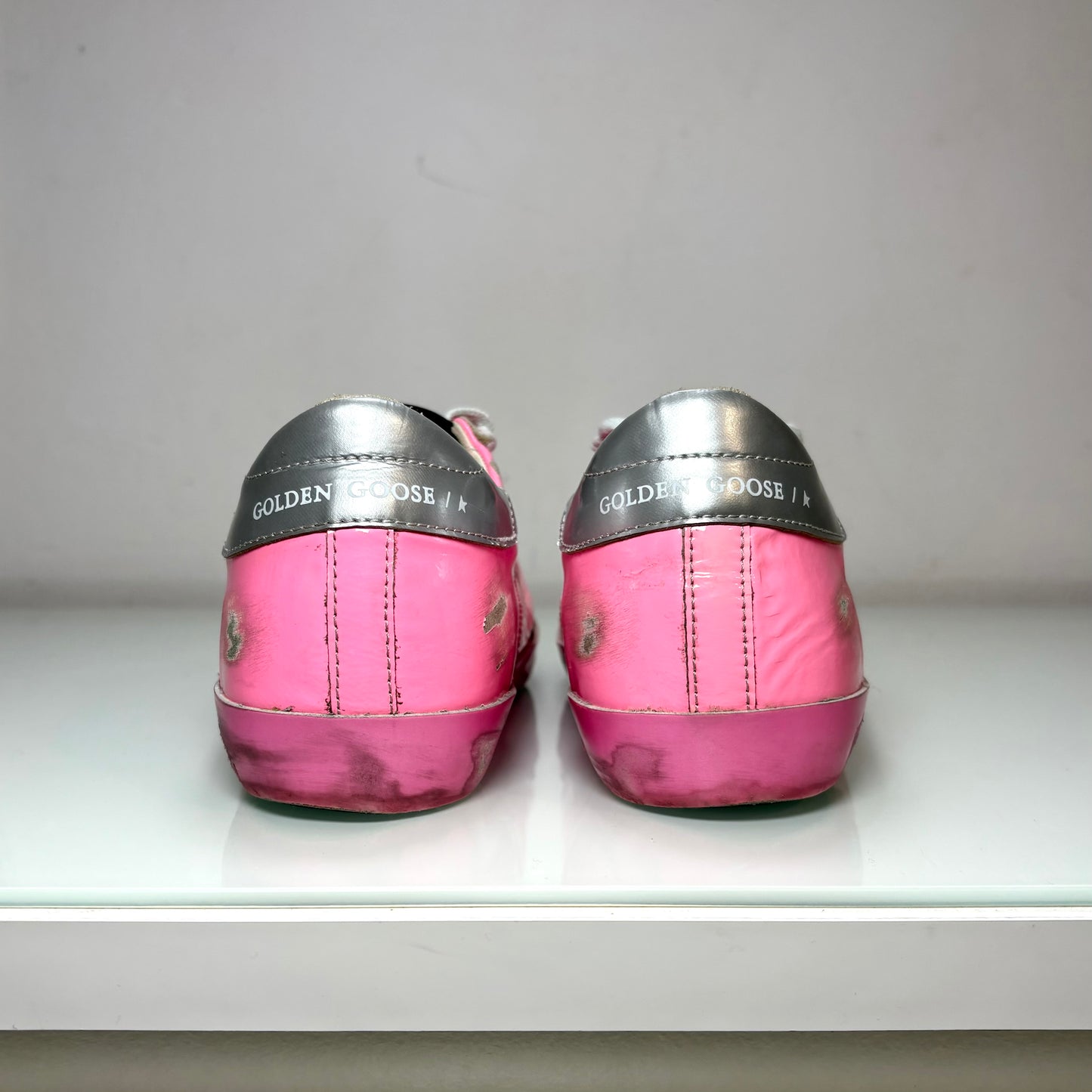 Golden goose Superstar rosa e tallone argento 37