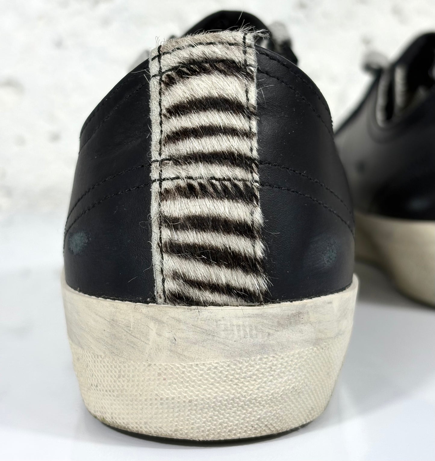 Golden goose V-Star 2 nere punta a paillettes 37