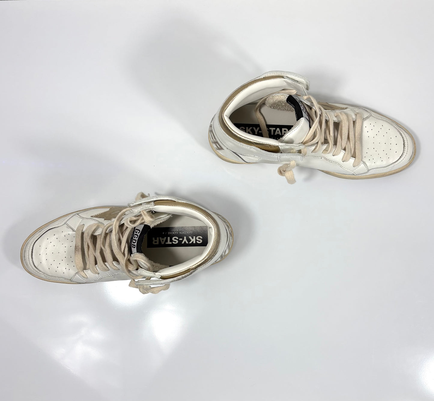 Golden goose Sky star bianche e oro 41