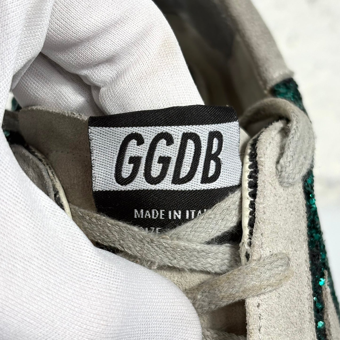 Golden goose Superstar nere con i brillantini 37