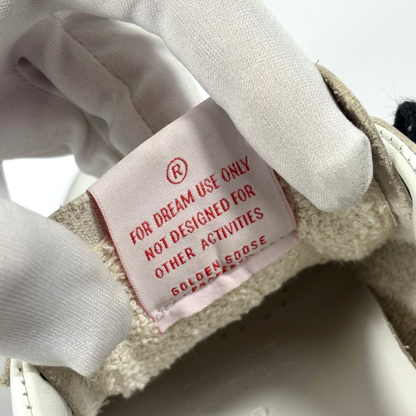 Golden goose Hi Star bianche, tallone rosso e fascia sulla suola argento