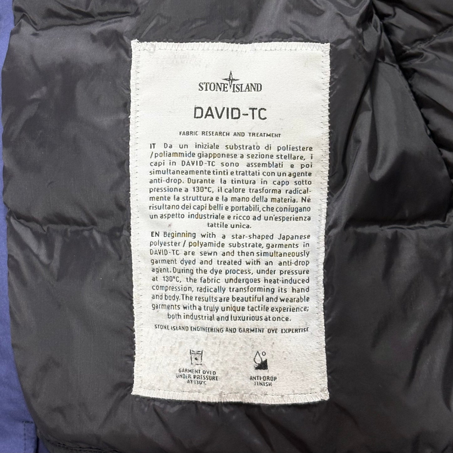 Giacca Stone Island David TC blu L