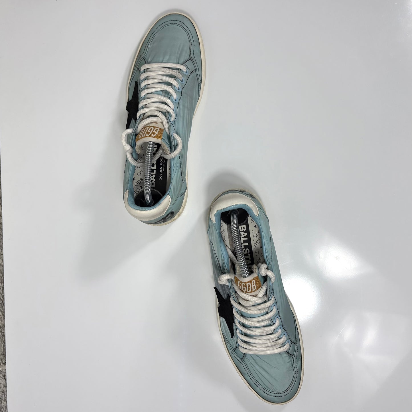 Golden goose Ballstar azzurre in tela 39