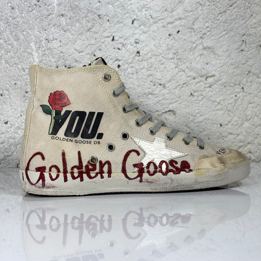 Golden goose Francy beige Red Rose 40
