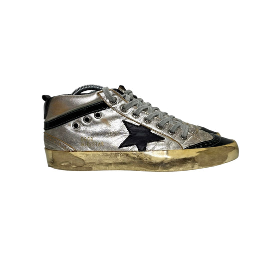 Golden goose midstar argento e nero 38