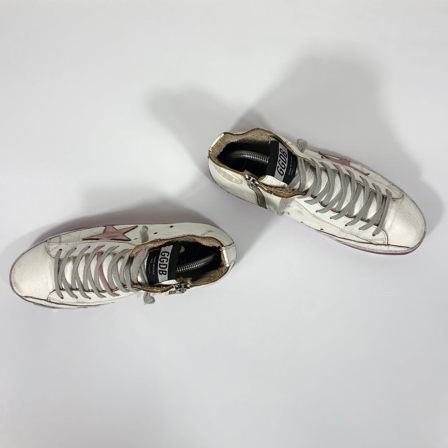 Golden goose Francy bianche e fucsia 38