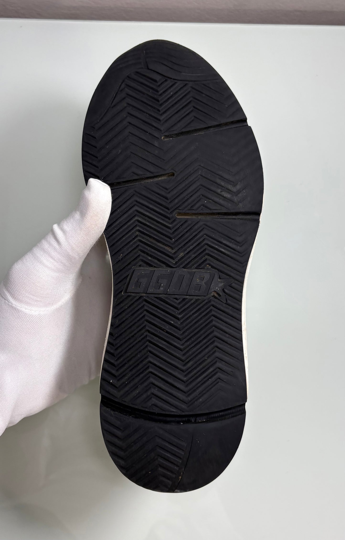 Golden goose Running Sole bianche con macchie nere 37