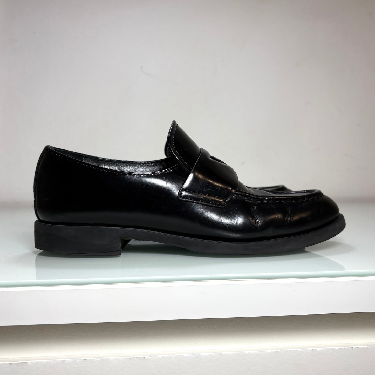 Mocassini Prada chocolate nero 36