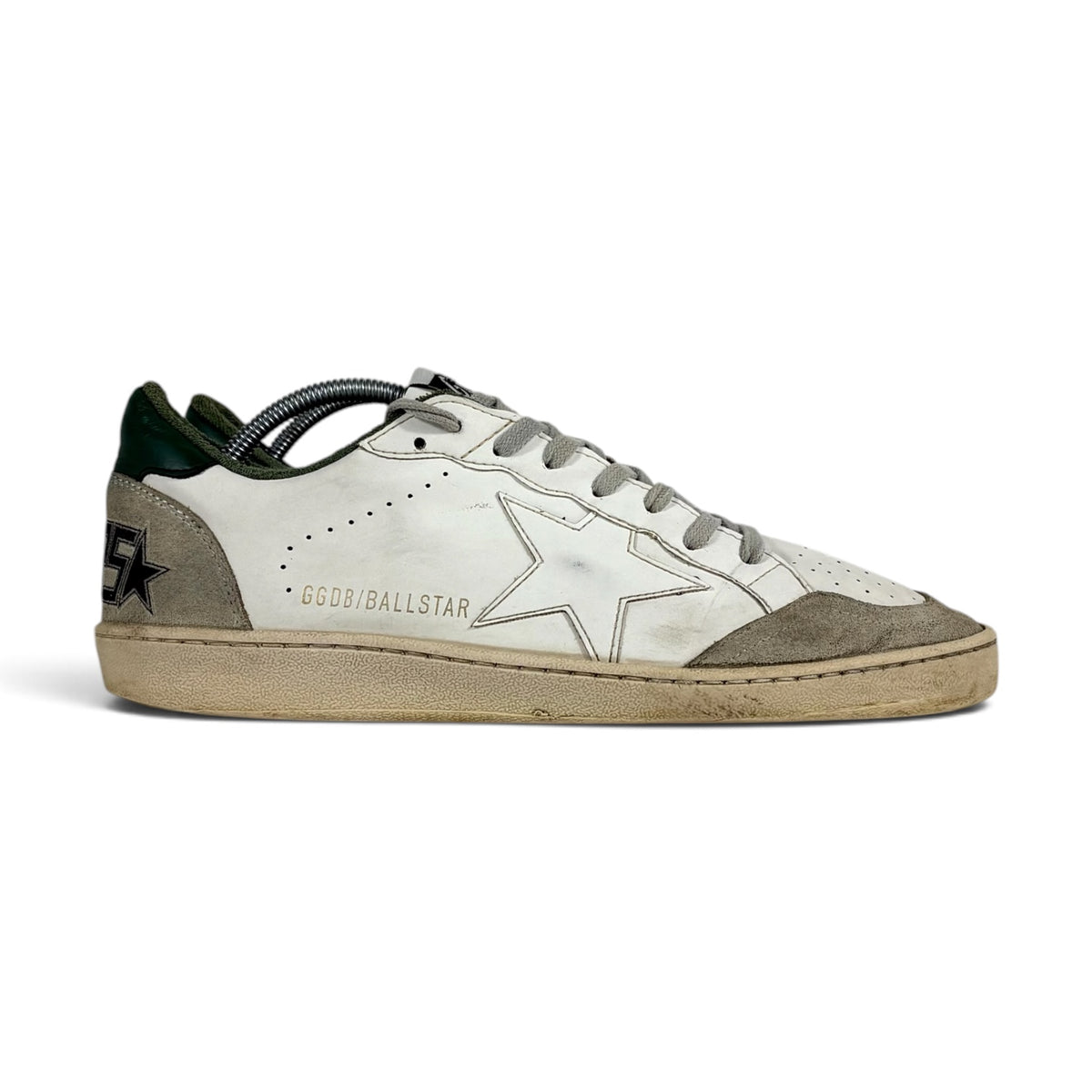 Golden goose Ballstar bianche con talloncini verdi 40