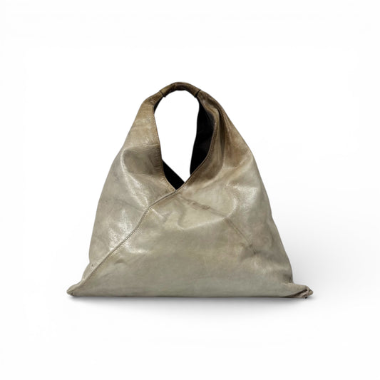 Maison Margiela MM6 Japanese Tote in pelle beige