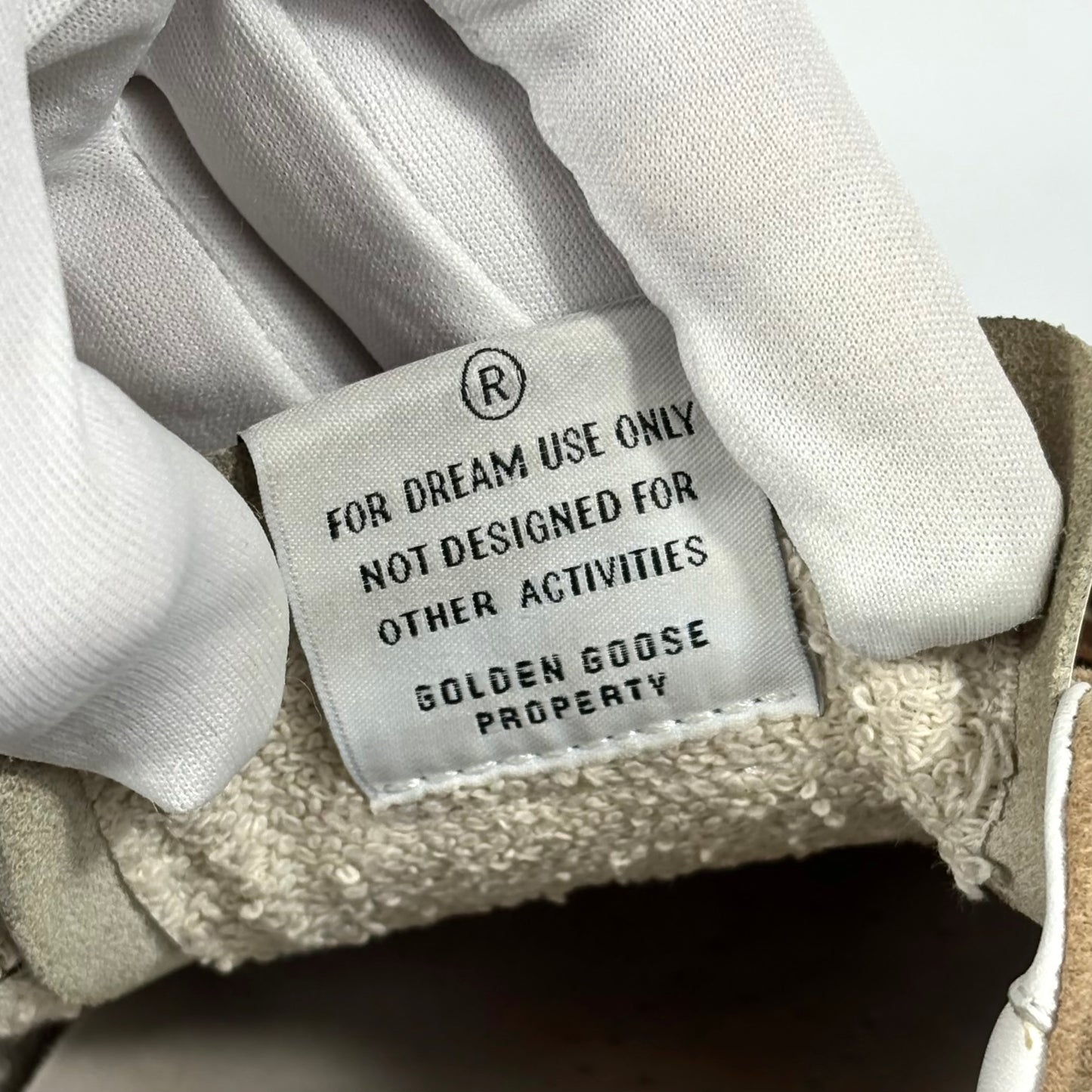 Golden goose Superstar Beige, stella e punta bianca e talloncino blu 39