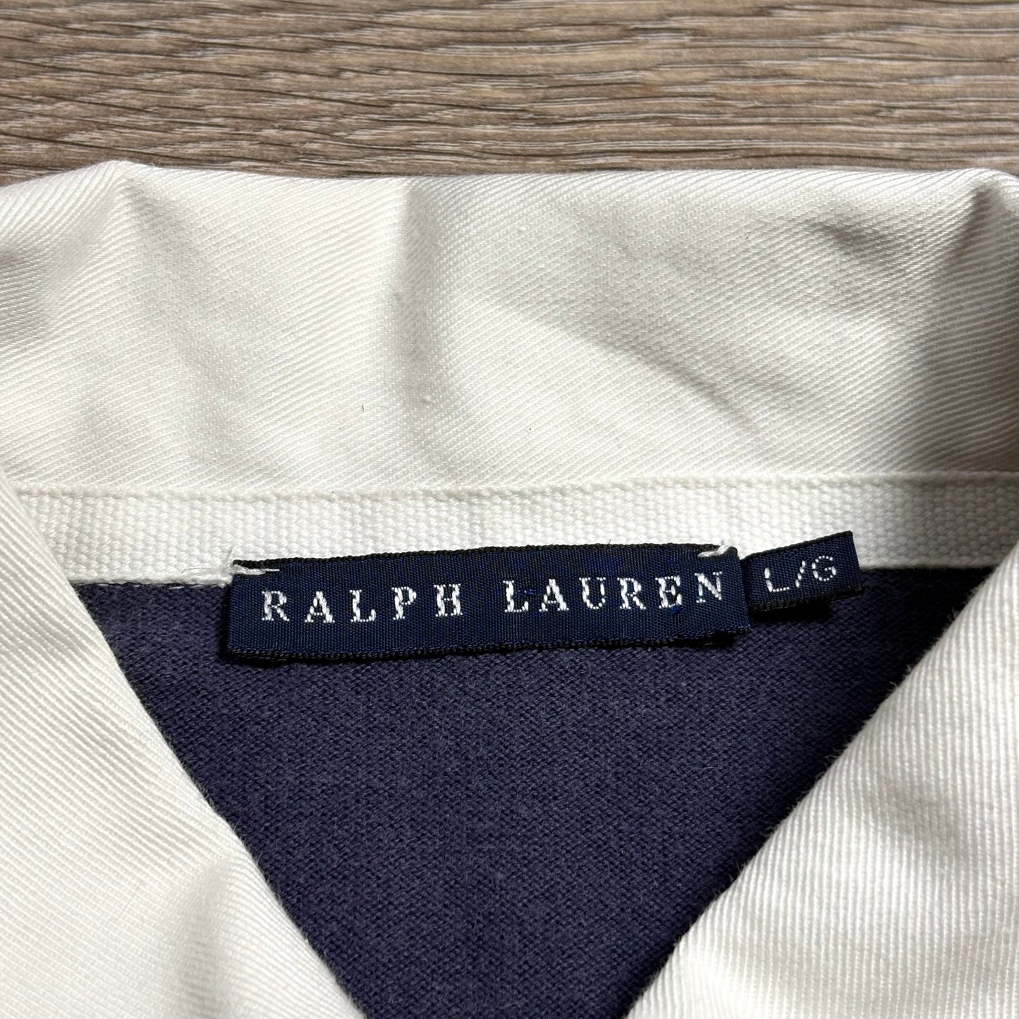 Polo Ralph Lauren maglia a maniche lunghe rosa e blu L