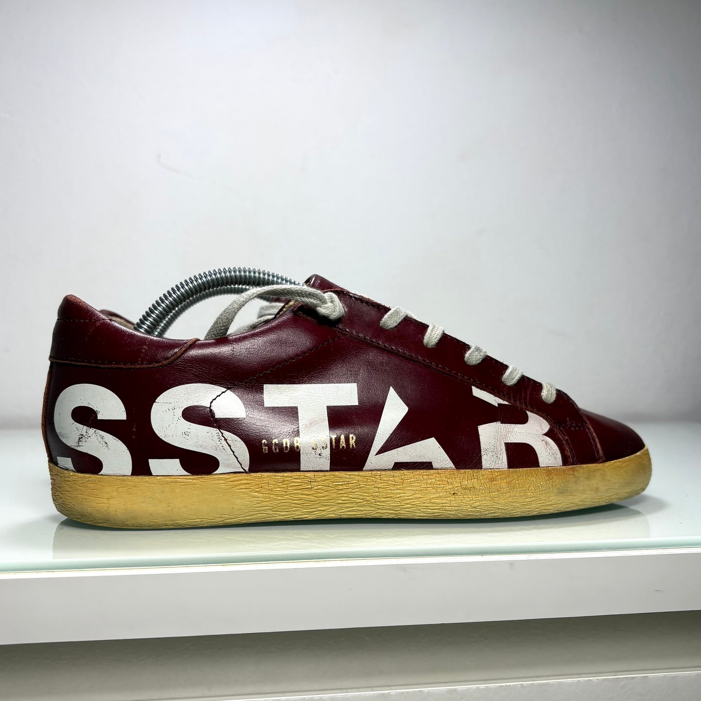 Golden goose Superstar bordeaux scritta laterale “STAR” 39