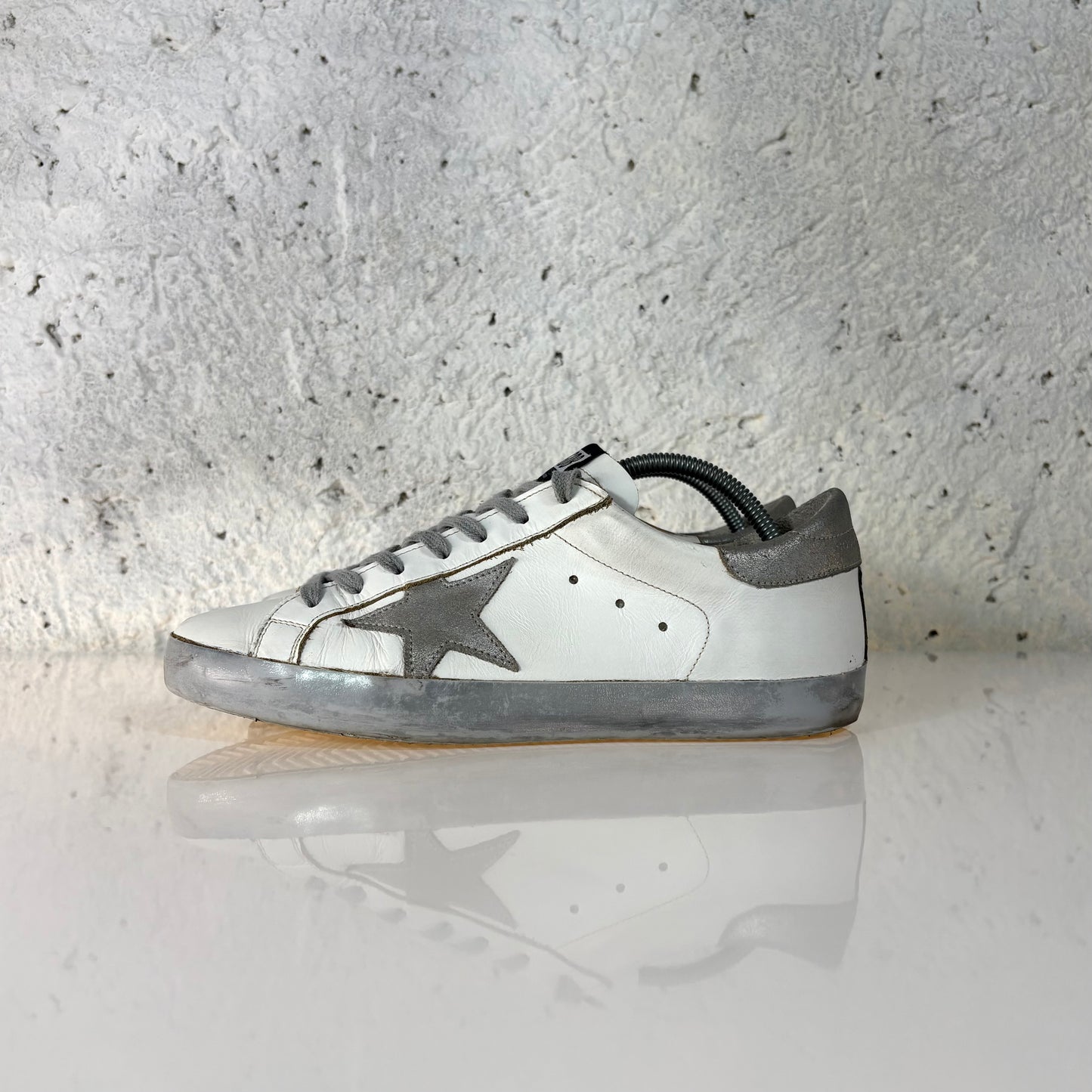 Golden goose Superstar bianche e argento 41