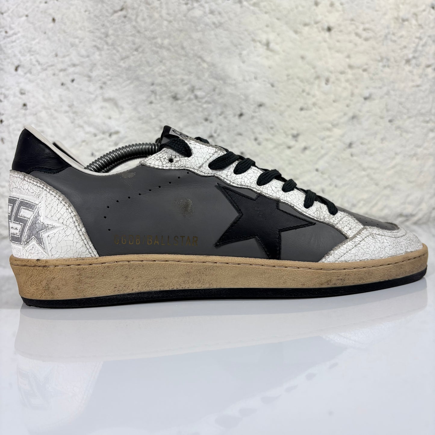 Golden goose Ballstar grigio antracite e bianco 43