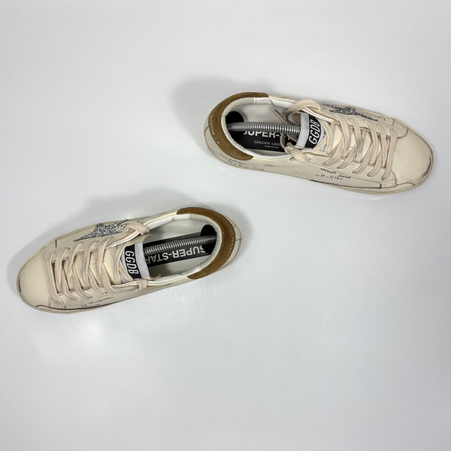 Golden goose Superstar panna con talloncini marroni 37