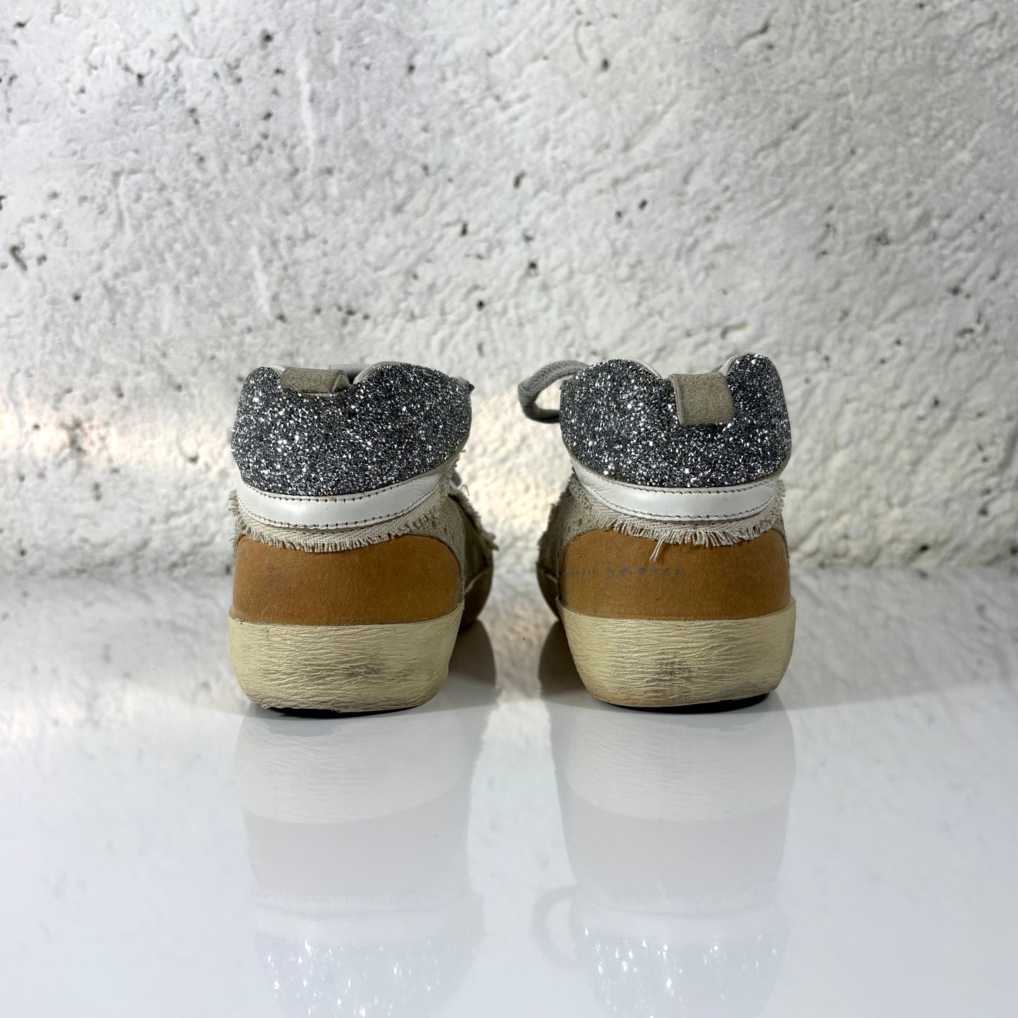 Golden goose Midstar “inverse” beige e bianche 38