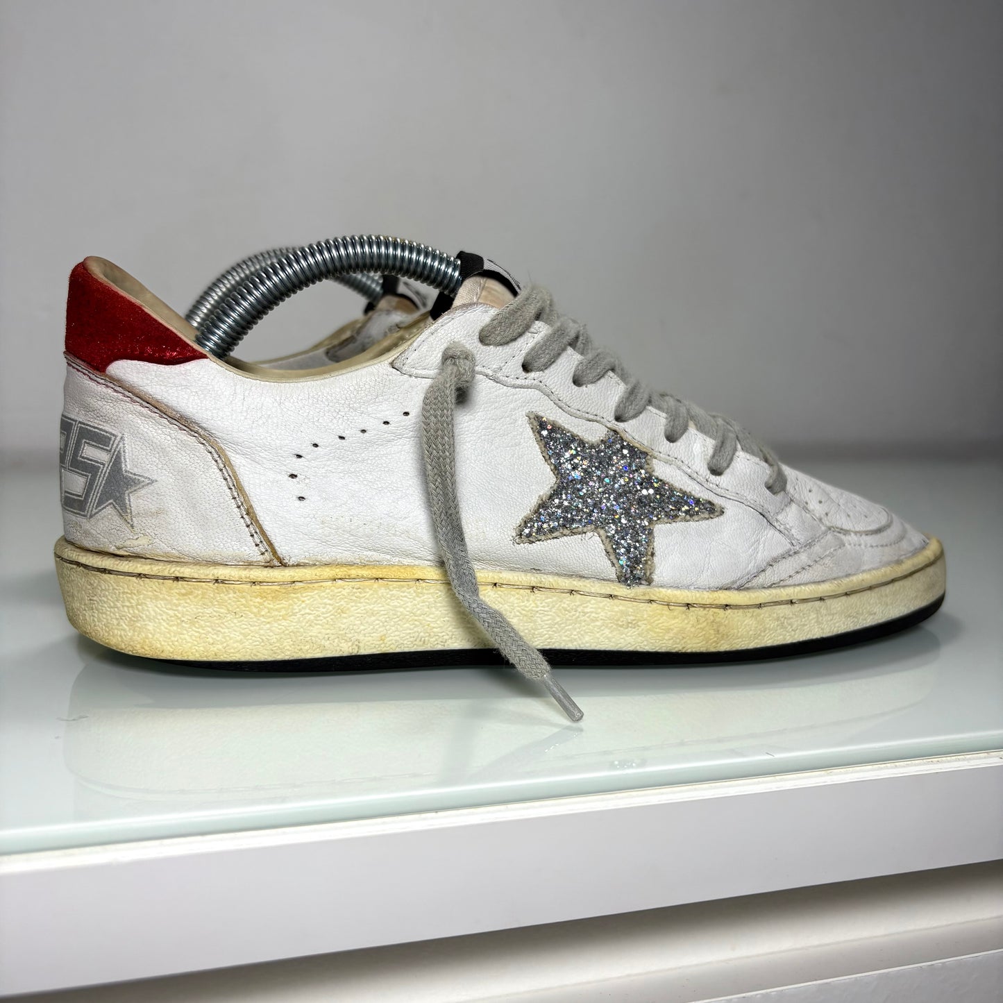 Golden goose Ballstar bianche e tallone rosso 37