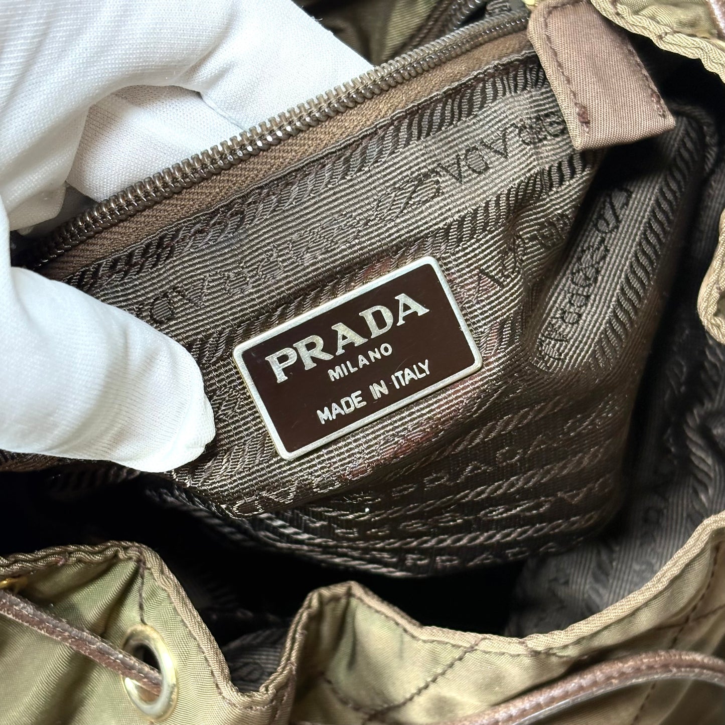 Prada BackPack Nylon Brown