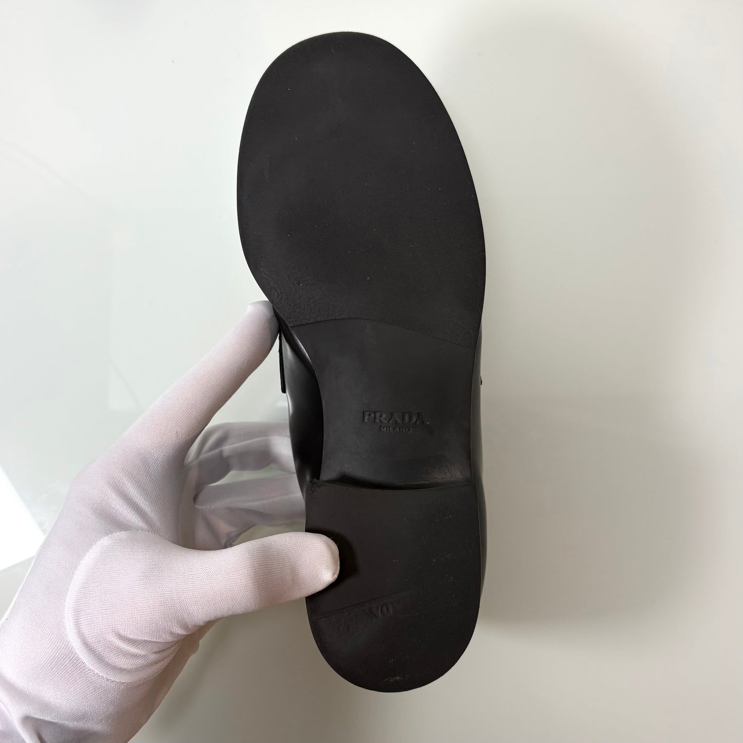 Mocassini Prada chocolate nero 36