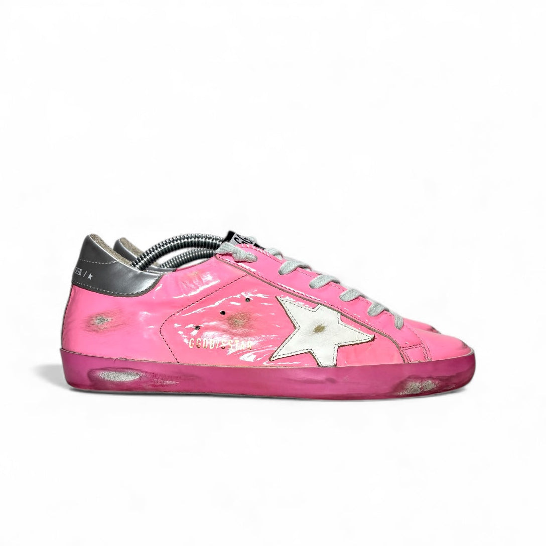Golden goose Superstar rosa e tallone argento 37