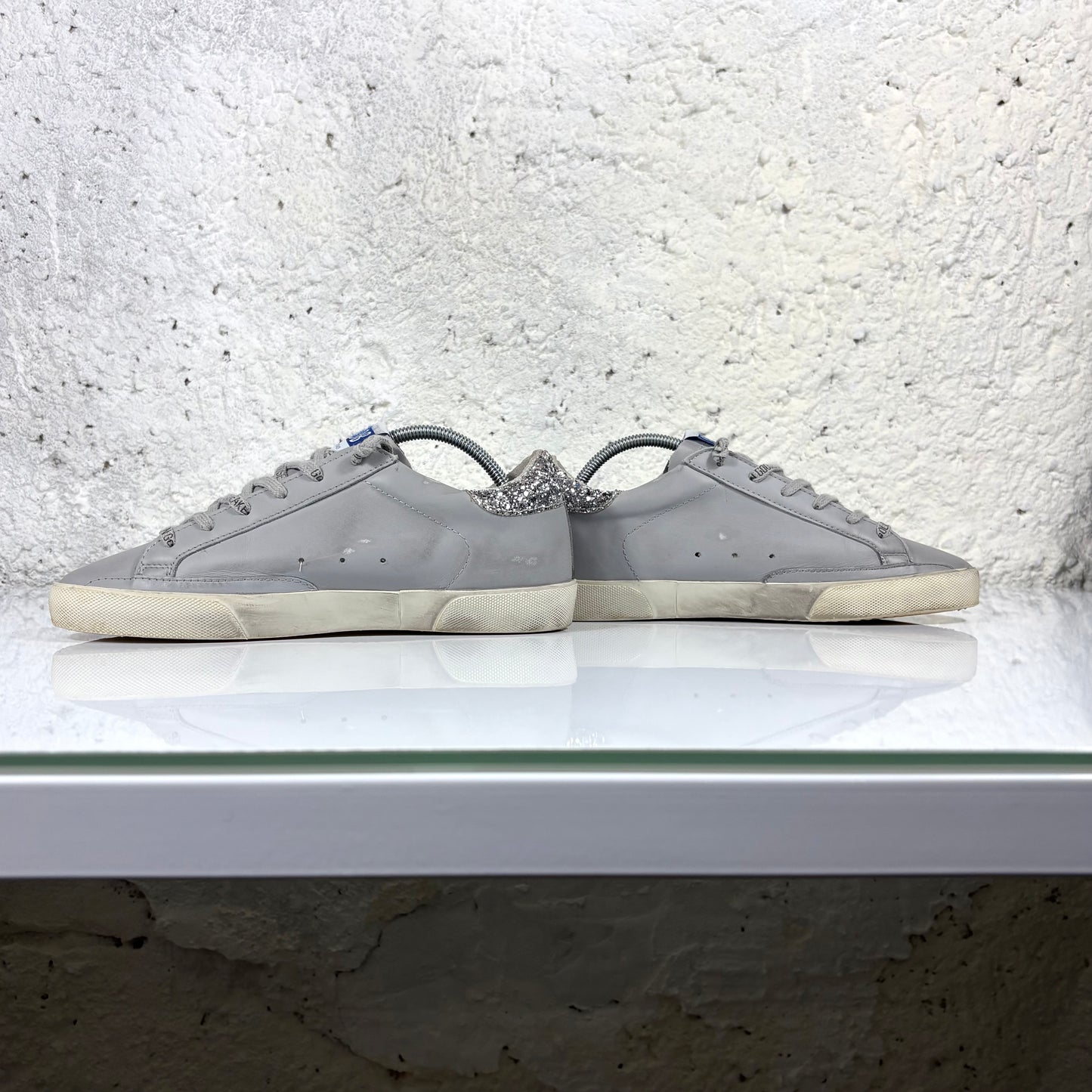 Golden goose Superstar grigie e dettagli brillantinati 39