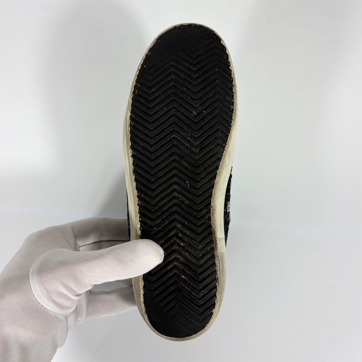 Golden goose Superstar nere con i brillantini 37