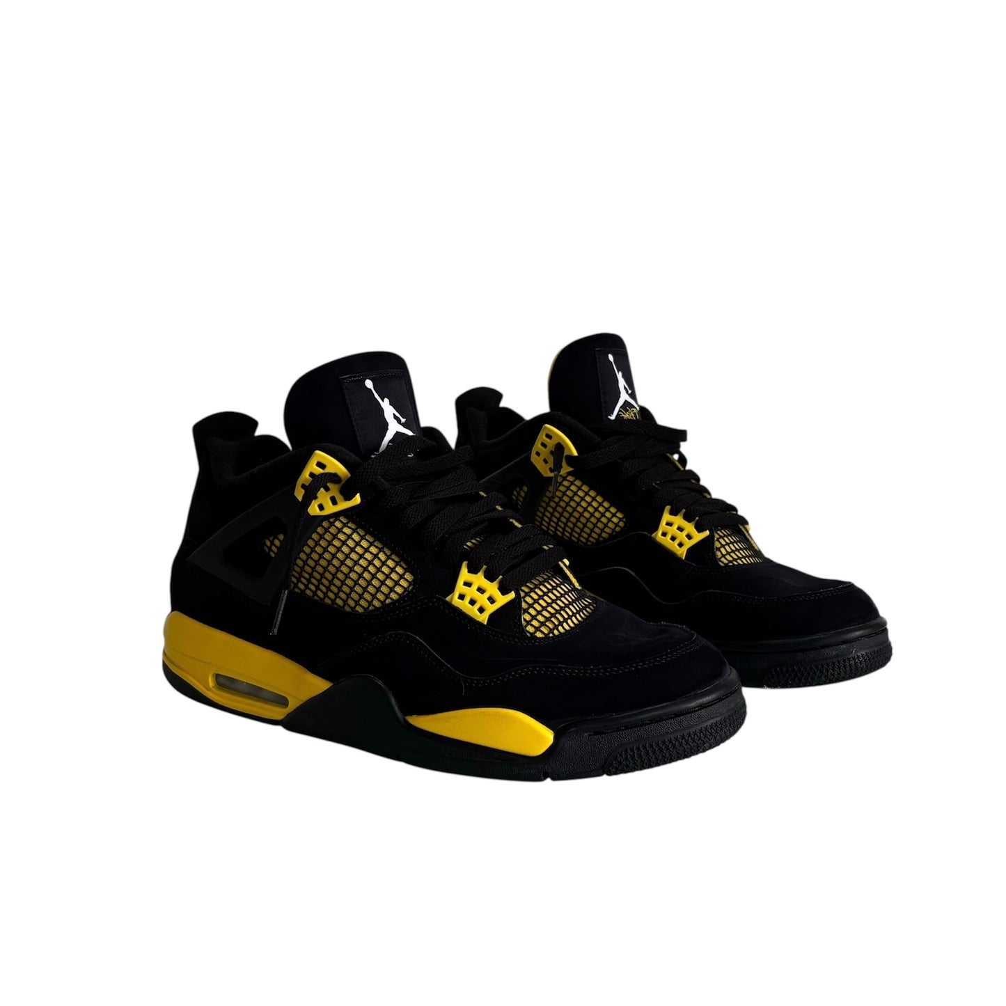 JORDAN RETRO 4 THUNDER BLACK/ YELLOW 46