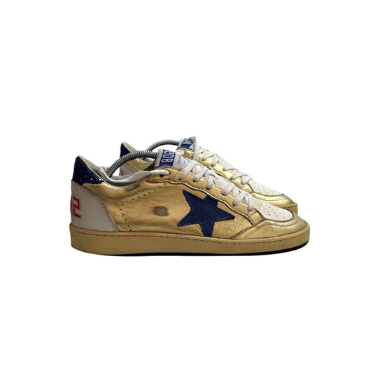 Golden goose ballstar blue e oro 38