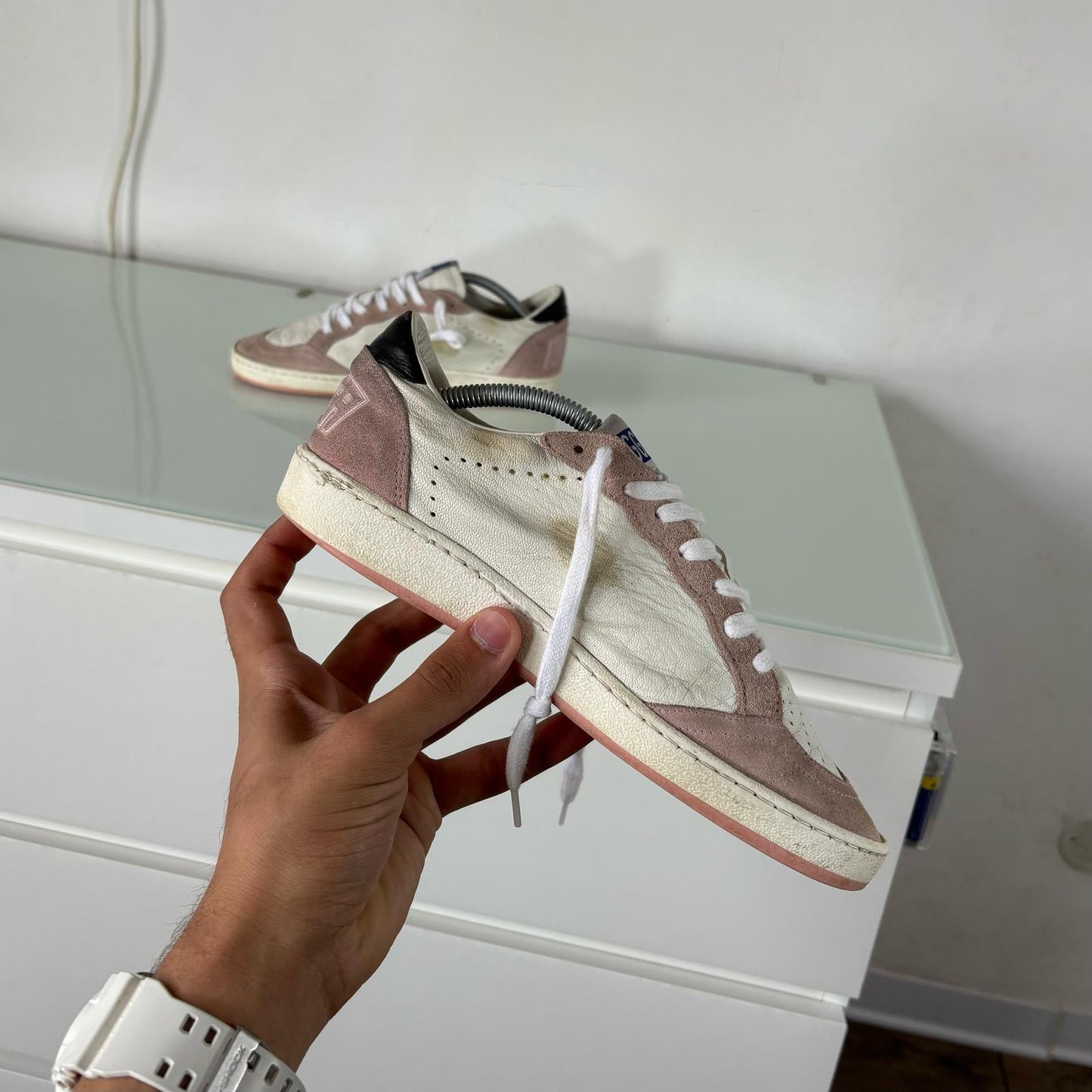 Golden goose Ballstar beige e stella rossa 37