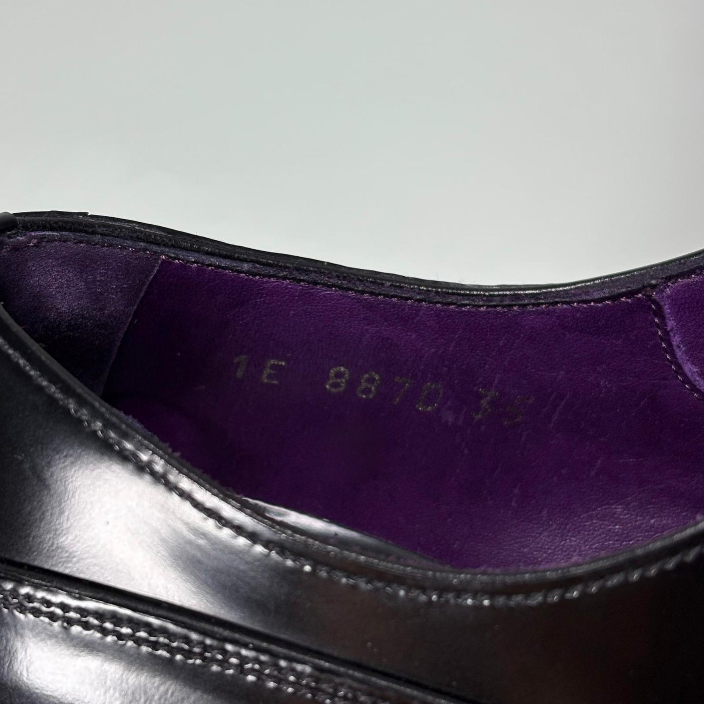 Prada Derby mocassini con tuffo in gomma 35