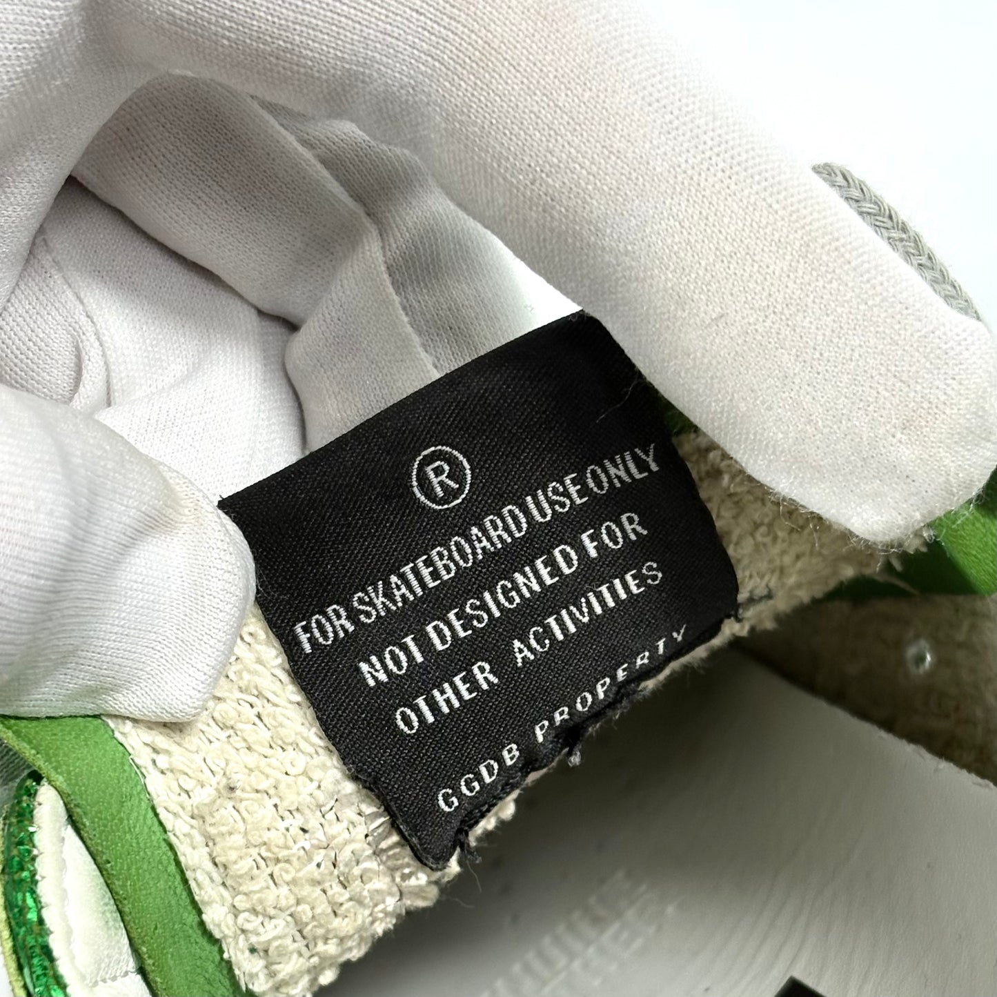 Golden goose Superstar verde lucido con tallocini neri 37