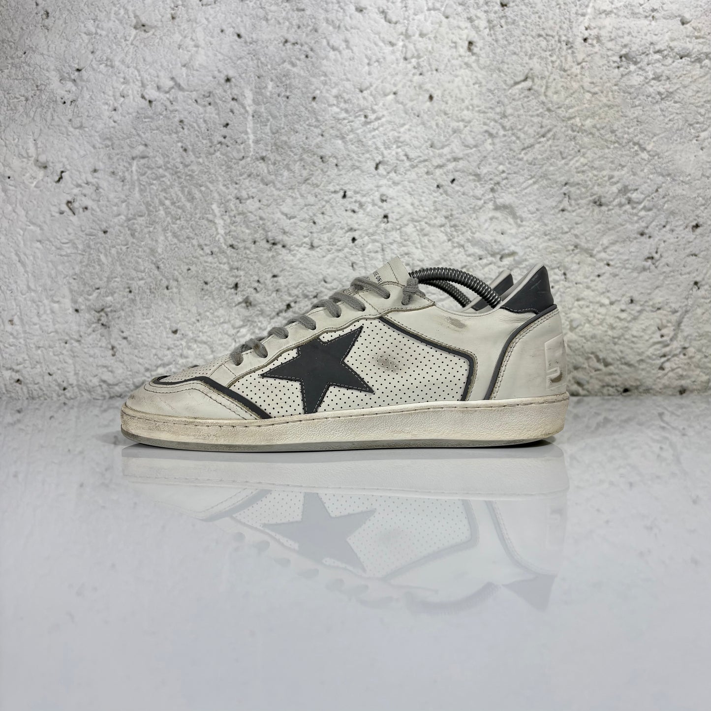 Golden goose ballstar traforata bianche e grigio sulla stella e sui talloni 42