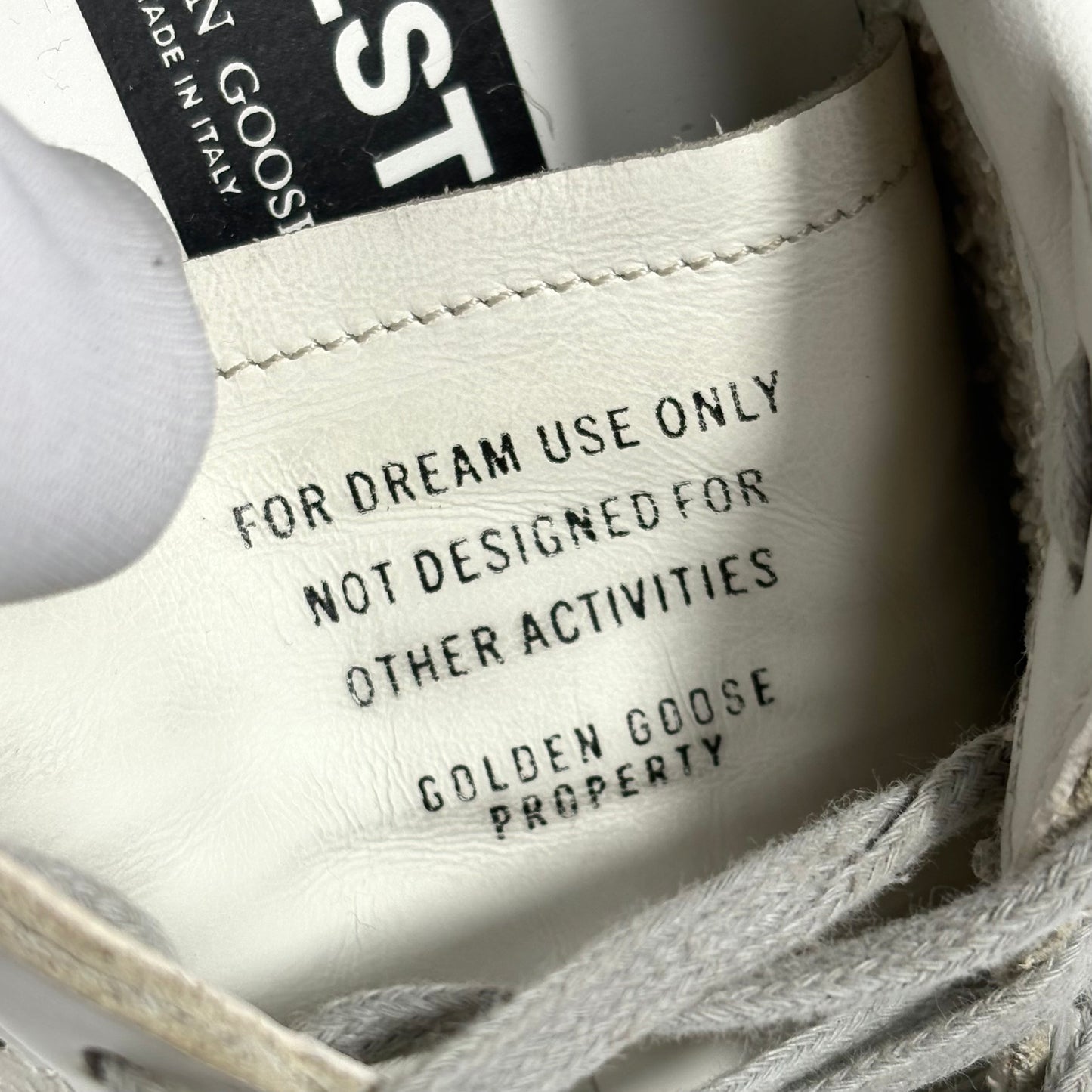 Golden goose ballstar traforata bianche e grigio sulla stella e sui talloni 42