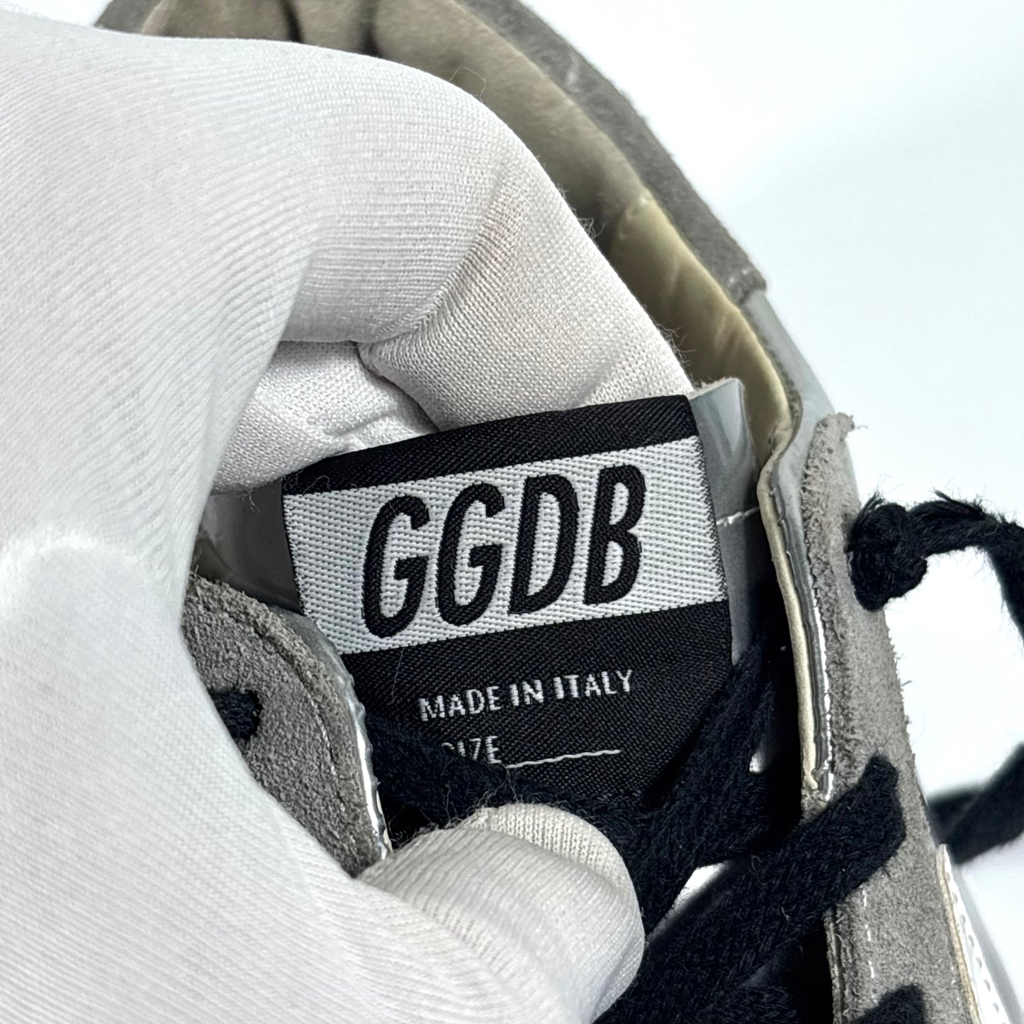 Golden Goose Superstar argento metallizzato 37