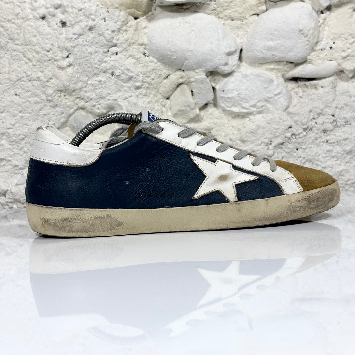 Golden Goose Superstar blu e bianche 43