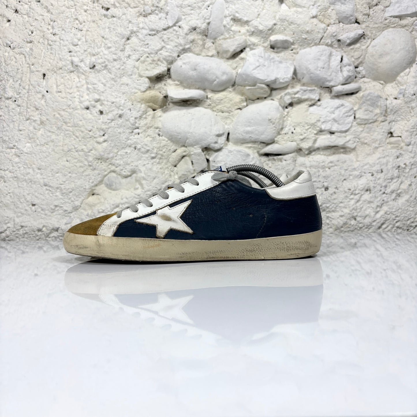 Golden Goose Superstar blu e bianche 43