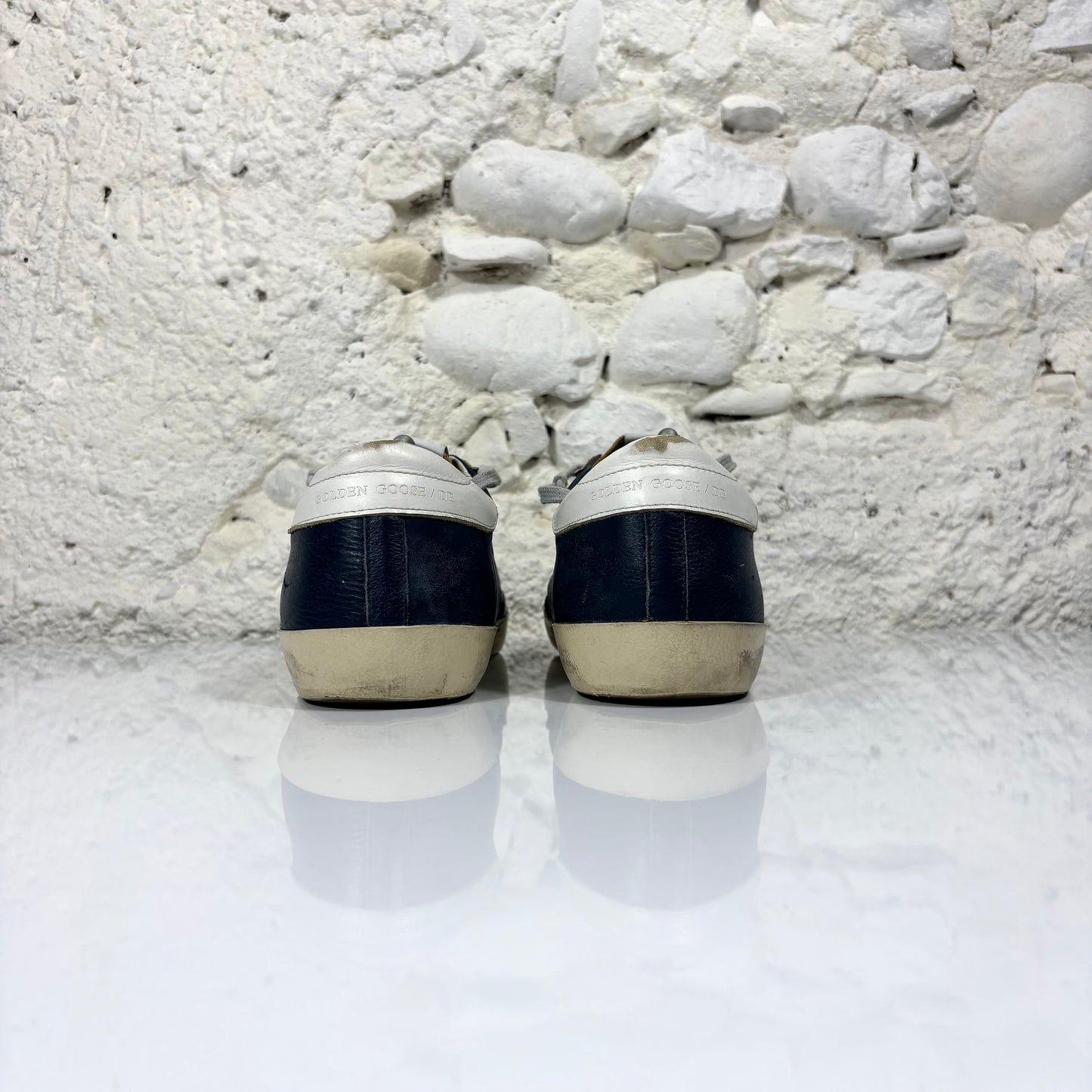 Golden Goose Superstar blu e bianche 43