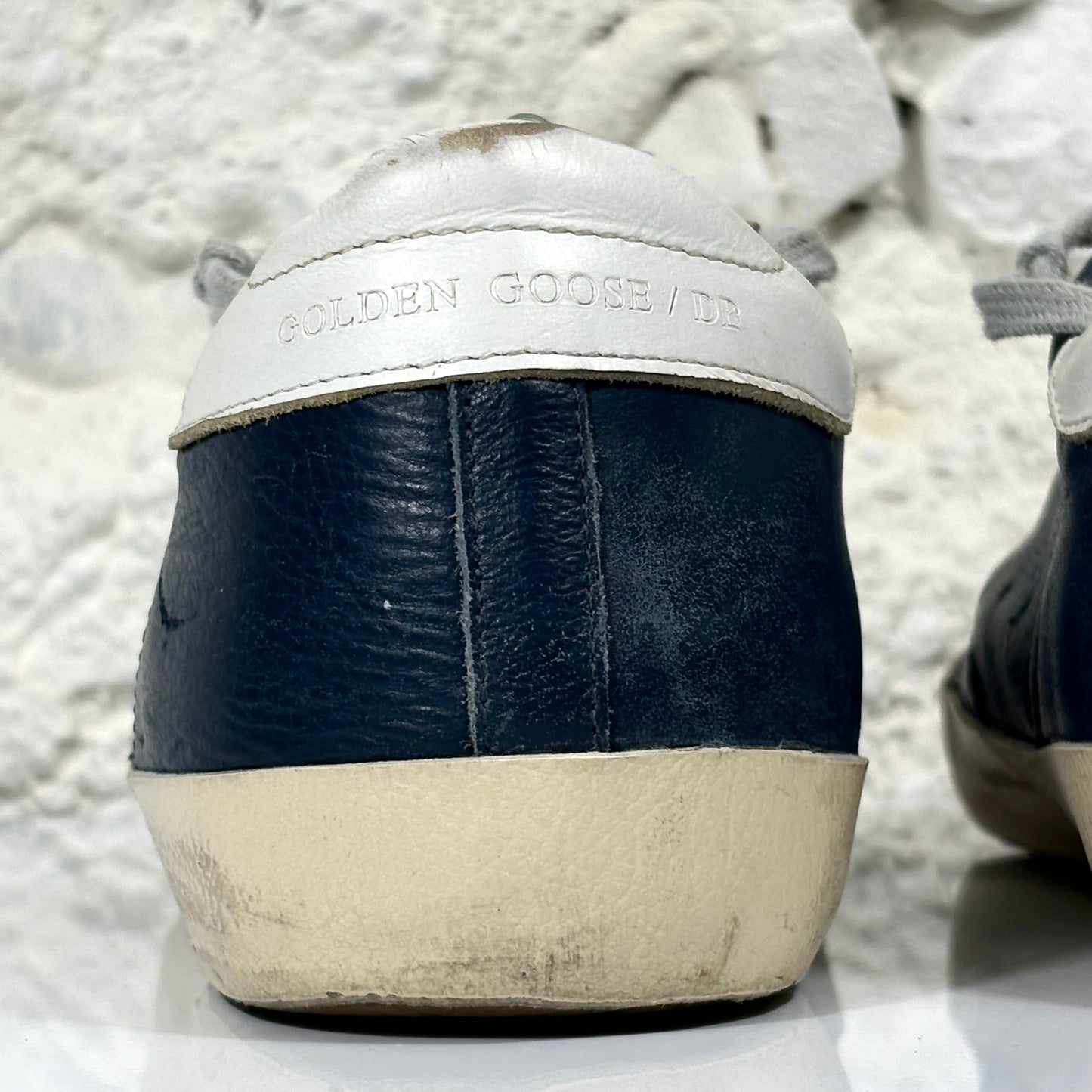 Golden Goose Superstar blu e bianche 43