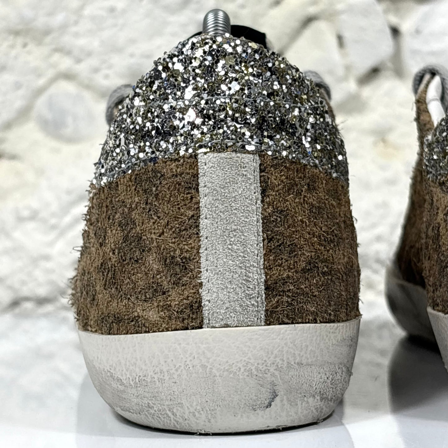 Golden Goose Superstar marroni maculate 38
