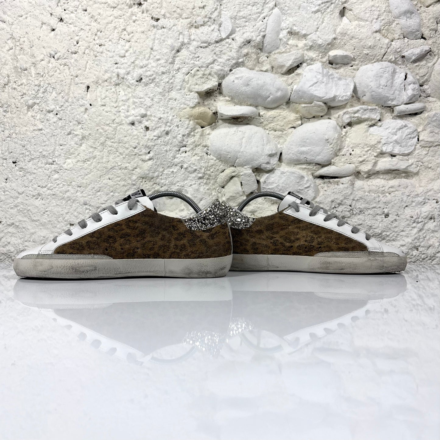 Golden Goose Superstar marroni maculate 38