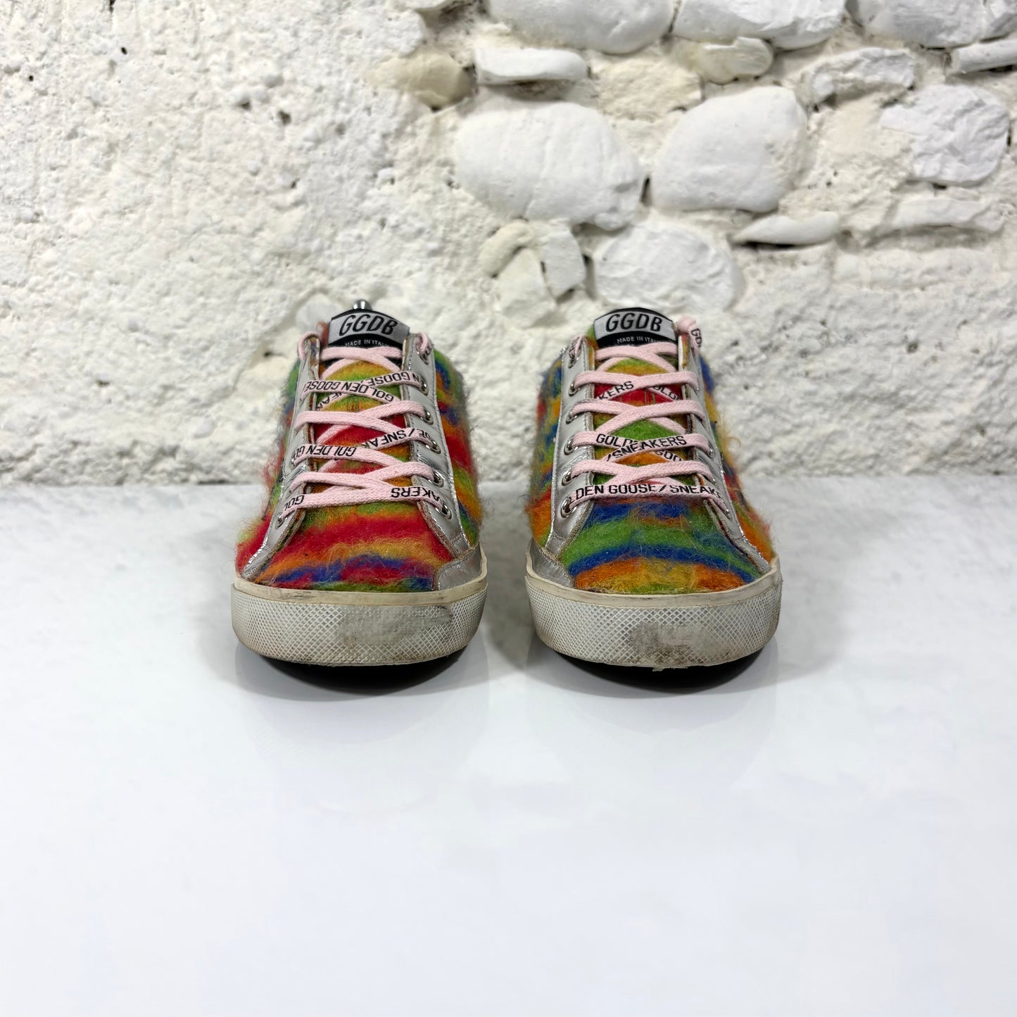 Golden goose Superstar Fuzzy Rainbow 39