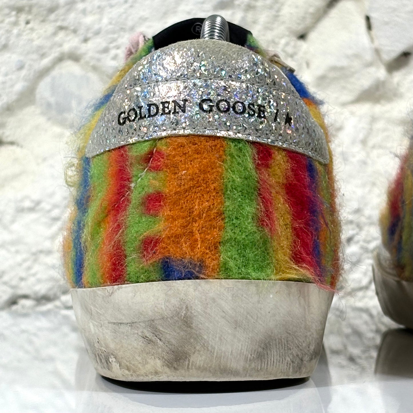 Golden goose Superstar Fuzzy Rainbow 39