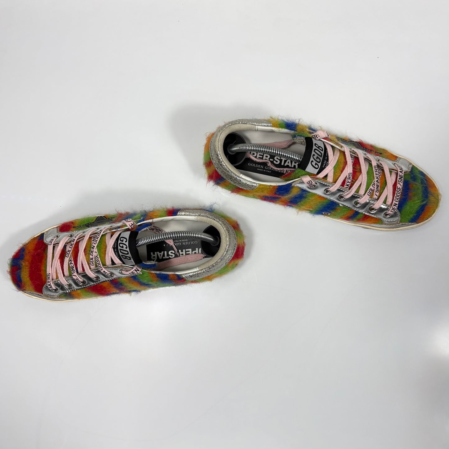 Golden goose Superstar Fuzzy Rainbow 39